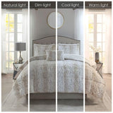 King 4PC Faux Fur Comforter Set B03597120