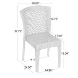 FARLEY STACKING SIDECHAIR,Set of 2,KD,Beige N762P234585A