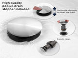 2-Handle 8 inch Widespread Bathroom Sink Faucet Brushed Nickel Lavatory Faucet 3 Hole 360&deg Swivel 89343189