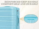 3 in 1 20"/24"/28" 3 pcs/set in ABS Spinner Wheel Luggage, Carry on Suitcase, Matching Color, 24388284