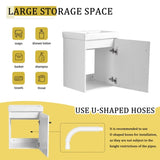 18'' Floating Wall-Mounted Vanity with Ceramic Sink & Soft-Close Cabinet Door, For Small W999P236348
