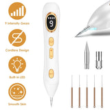 Skin Tag & Wart Removal Pen 9-Level Electric Remover Tool Kit w/ 5 Disposable Needles Reusable 39936682