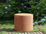 Evie Outdoor Patio Round MGO Side Table, Brown N775P300877B