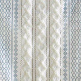 Cotton Printed Curtain Panel with Chenille Stripe and Lining B035129657