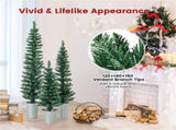 3 PCS Potted Artificial Christmas Tree Christmas Decoration 15413363