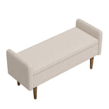 Teddy velvet storage stool, ,with storage space, suitable for apartments, living rooms and W487P226362