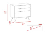 Kirsage 3-Drawer Dresser Light Oak B06280380