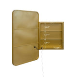 Rectangle Medicine Cabinet Mirror Bathroom Mirror Storage Wall Mounted Medicine Mirror Cabinet W688P210791