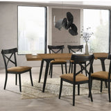 Brown and Black Side Chair B062P209260