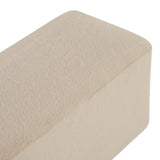 Almond Long Plush Ottoman, Modern Simple Footstool and Seat for Home Use N769P296342A