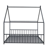 Full Size Metal House Bed, Black MF305893AAB