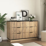 Modern Multi-functional Six-drawer MDF Cabinet,The perfect combination of rounded corners and 23515202