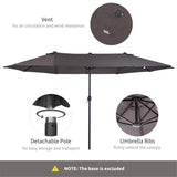 Outdoor beach umbrella/Double-Sided Market Umbrella 70999440