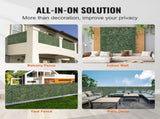 39"x98" Artificial Faux Ivy Leaf Privacy Fence Screen Decor Panel Hedge 25880181