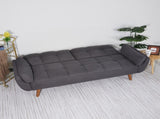 75" Flared Arm Convertible Sleeper Sofa-Dark Gray 97192761