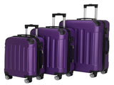 3-in-1 Luggage Set with Handle and Swivel Wheels 4-Corner ABS Trolley Case Aluminum Alloy Trolley 02663661