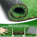 4FTX10FT Outdoor Artificial Grass Runner Rug, Thick Realistic Fake Grass Roll Decor Patio Balcony 25335373