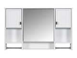 35'' x 28'' Modern Wall Mounted Bathroom Storage Cabinet, Bathroom Wall Cabinet with Mirror, 20410048