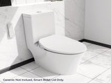 Electric Cushion Toilet Seat, Warm Water with Air Dryer, Heated Seat with Sensor and Slow Closing T3177P286049