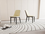 A set of 2 dining chair, modern style chair made of high-quality PU Leather fabric with thick soft 97071953