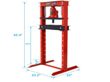 Hydraulic Shop Press ,12-Ton Capacity , Floor Mount ,with Press Plates, H-Frame Garage Floor Press, W46566967