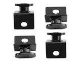 4x BLACK SHIPPING CONTAINERS SIDE TWIST LOCK SHIPPING CONTAINER ACCESSORIES 90227873