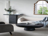 36x24x15" Black Oval Coffee Table W2078P161504