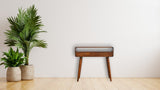Curved Chestnut Console Table B182P166489