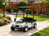 24V Kids Golf Cart 2WD 2-Seater Soft Start Rear Suspension White 46501926