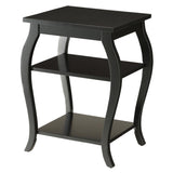 Black 2-shelf End Table B062P181375