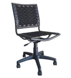 ZNTS Bungee Task Office Chair Armless With Black Coating B091119808