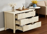 3-Drawer Storage Cabinet, Classic American Style Storage Organizer for Bedroom, Living 97297013