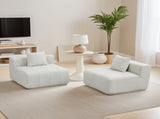 Chenille sectional sofa with 2 pillows,Symmetrical Modular Sofa Sectional for bedroom, living room, W834P389125