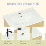 20" Bathroom Vanity with Sink, Bathroom Cabinet with Soft Closing Door, Storage Rack and Adjustable N725P208369D