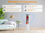 Fast Heating Oscillating Space Heater - 120&deg Wide Angle 30% Faster Warmth, 3D Flame, 5 Timer & 74413816