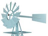 8FT Weather Resistant Yard Garden Windmill Blue 54241539