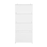 Hollow pattern 2 door 3 drawer wardrobe, the collision of wood color and white, suitable for 04996818