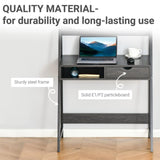 Computer Desk with Drawer ,Grey 82551570