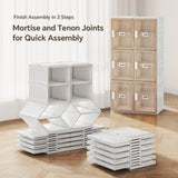 two row of six-layer foldable and stackable multi-size shoe racks is easy to assemble, with high 51412349