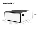 Modern Smart Side Table with Built-in Fridge, Wireless Charging, Temperature Control, Power Socket, W1172P178864