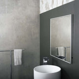 DAX Square LED Backlit Flat Mirror with Sensor Switch Aluminium Frame B2702P226998