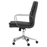 ZNTS Black Height Adjustable Rolling Office Chair B062P153791