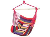 Distinctive Cotton Canvas Hanging Rope Chair with Pillows Rainbow 12850155