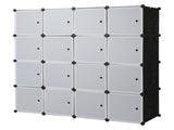 16 Cube Organizer Stackable Plastic Cube Storage Shelves Design Multifunctional Modular Closet 12112810