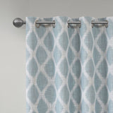 Printed Ikat Blackout Patio Curtain B03599826