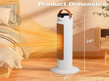 24" Tower Space Heater, 1500W Smart Electric Heater with Thermostat, WiFi APP & Remote Control, 78523461