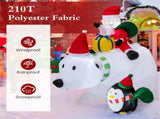 7 Feet Inflatable Santa Claus Riding Bear Inflatable Decoration 47270143