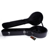 5-String 6-String Microgroove Pattern Leather Wood Banjos Case Black 47523015