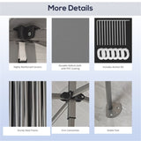 Pop Up Canopy Tent-Gray 65247193