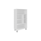 Bellagio 40" Tall Four-Tier Shelf Base Cabinet with 6 Cubbies White B200P253714